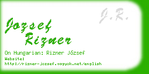 jozsef rizner business card